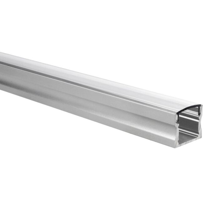 LED-Streifen Profil Potenza Aluminium hoch 1m inkl. transparente Abdeckung