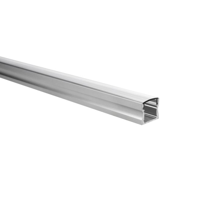 LED-Streifen Profil Potenza Aluminium hoch 1m inkl. transparente Abdeckung