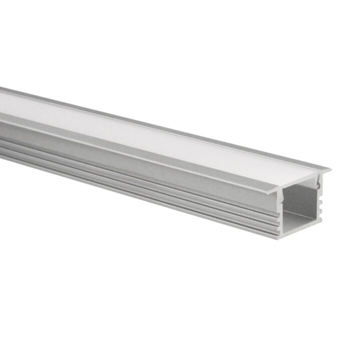 LED-Streifen Profil Matera Aluminium hoch 1m inkl. milchweißer Abdeckung
