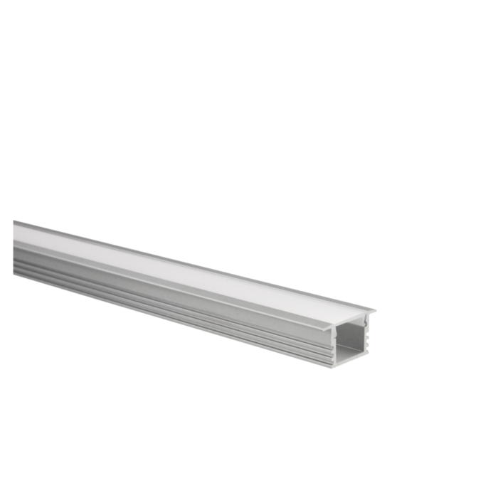 LED-Streifen Profil Matera Aluminium hoch 1m inkl. milchweißer Abdeckung