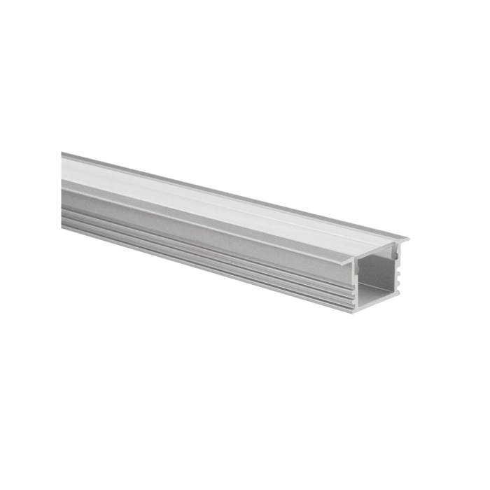 LED-Streifen Profil Matera Aluminium hoch 1m inkl. transparente Abdeckung