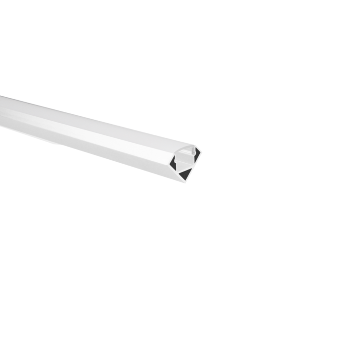 LED-Streifen Profil Tarenta Weiß Ecke 1m inkl. milchweißer Abdeckung