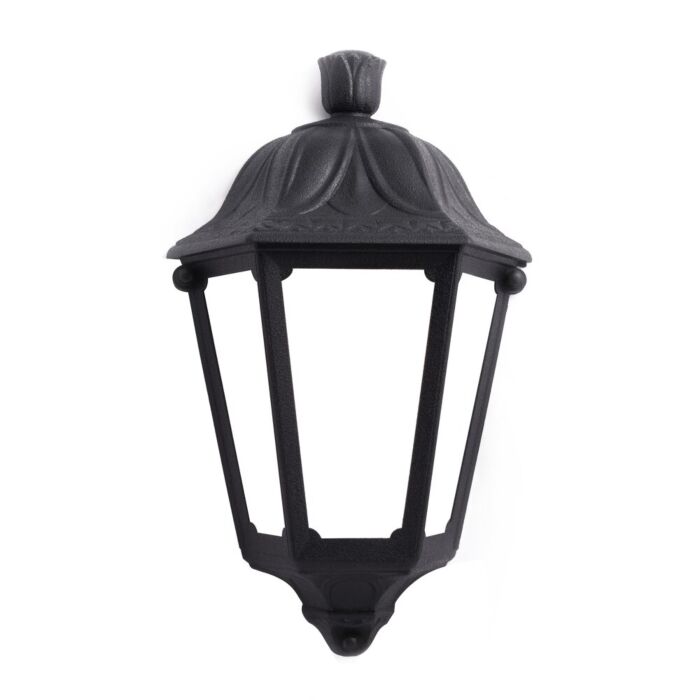 Wandleuchte Iesse Schwarz klares Glas E27 IP55