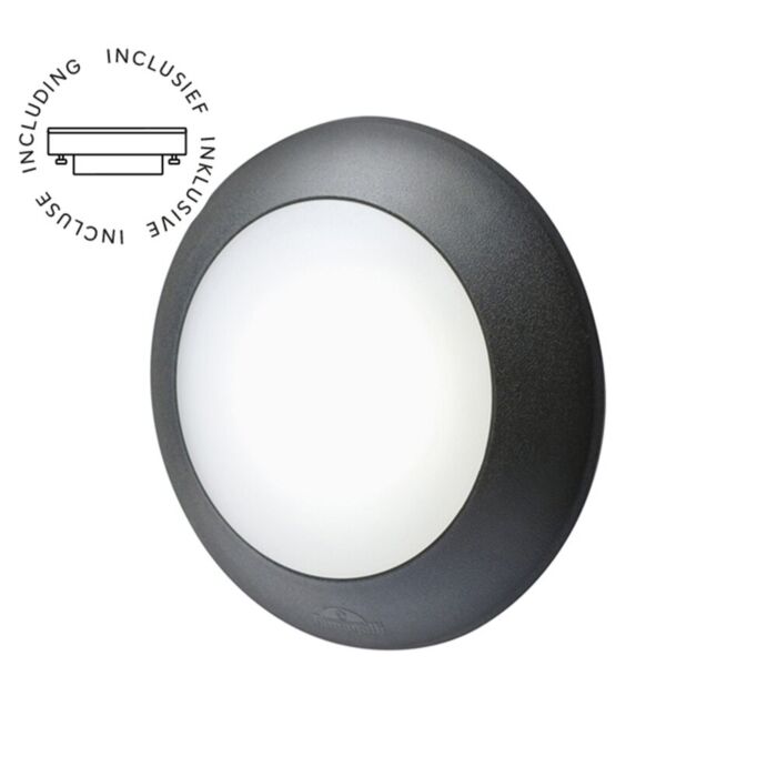 Wandleuchte Bertina Schwarz GX53 3W 3000K IP66