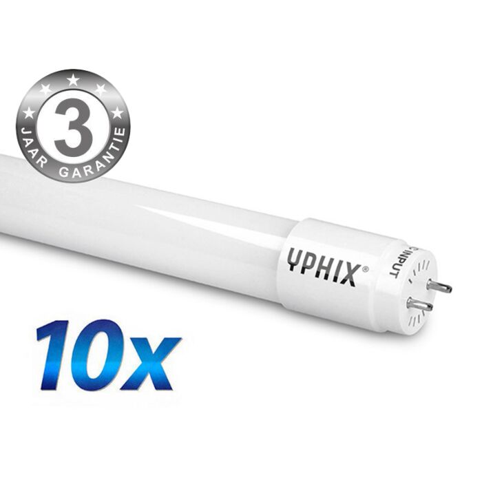 10er pack led leuchtstoffrohre profit 150 cm 22 watt t8 4000 k glas leddirect