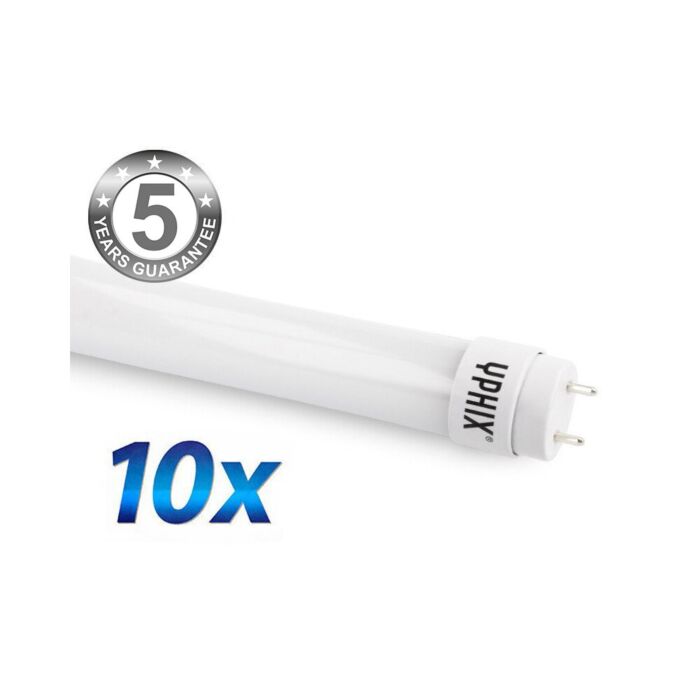 Print-Klex GmbH & Co.KG 2x LED Leuchtstoffröhre T8 120cm Neonröhre  Röhrenlampe 18 W Leuchte Licht Rohr 6400K - Kaltweiß mit G13 Lichtleiste  G13-Sockel