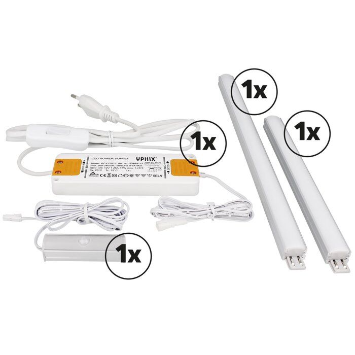 Schrankbeleuchtung 60cm Komplettset | LEDdirect