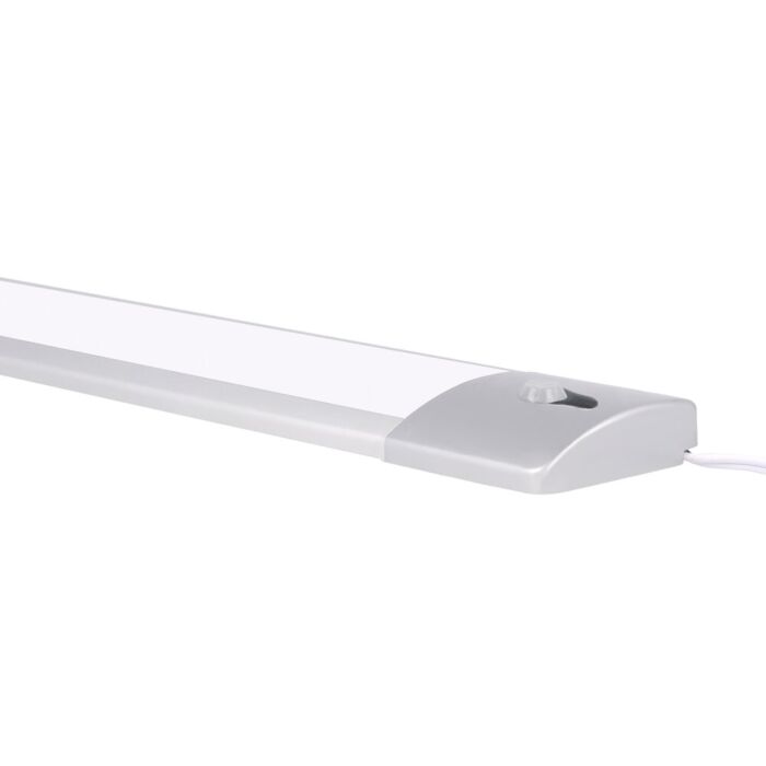 LED-Küchenbeleuchtung mit PIR Bewegungsmelder Aufbau 6W 3000K Aluminium dimmbar 12V DC