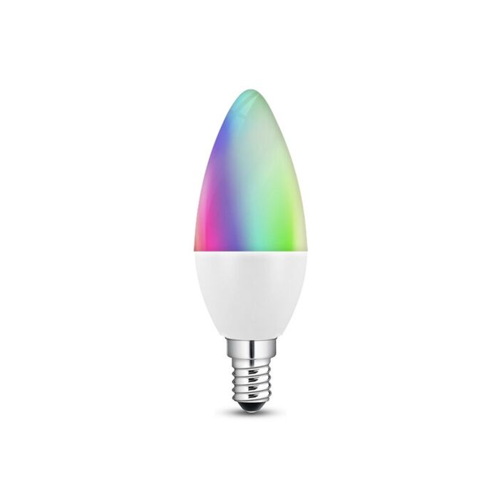 E14 Smart LED Lampe Kerzenform tint 6W RGBW dimmbar