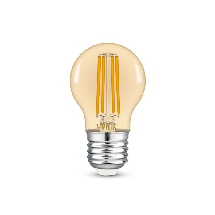 E27 LED Filament Lampe Atlas G45 gold 4,5W 2200K dimmbar