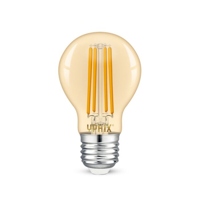 E27 LED Filament Lampe Atlas A60 amber 8W 1800K dimmbar
