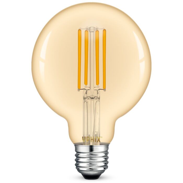 E27 LED Filament Lampe Atlas G95 amber 7W 1800K dimmbar