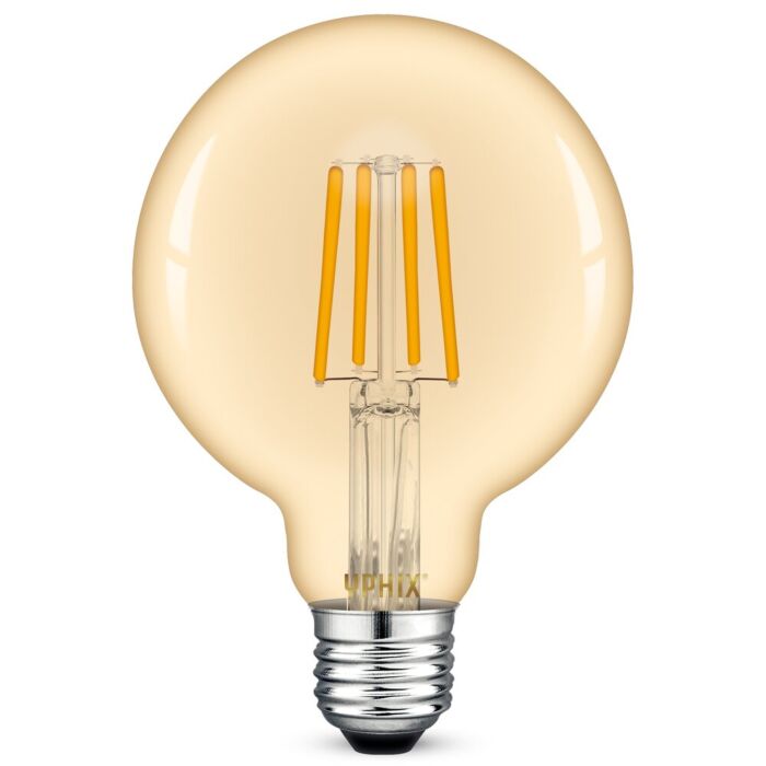 E27 LED Filament Lampe Atlas G95 gold 4W 1800K dimmbar