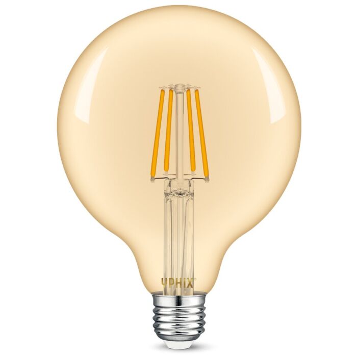 E27 LED Filament Lampe Atlas G125 gold 4W 2200K dimmbar