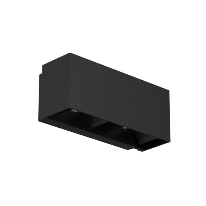 Wandleuchte Twingo 2 Schwarz 18W 3000K einstellbarer Strahlungswinkel IP65