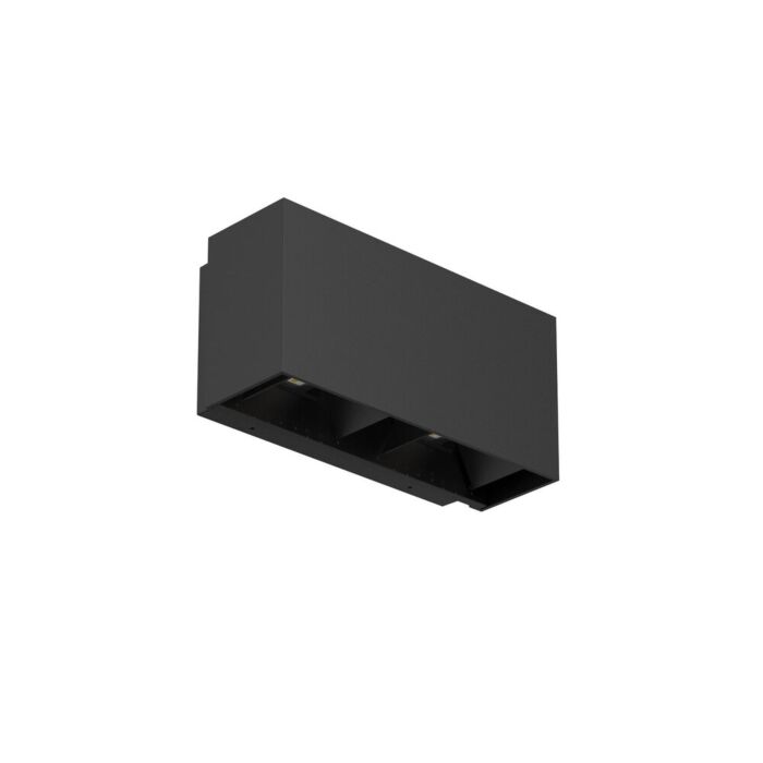 Wandleuchte Twingo 2 Schwarz 18W 3000K einstellbarer Strahlungswinkel IP65