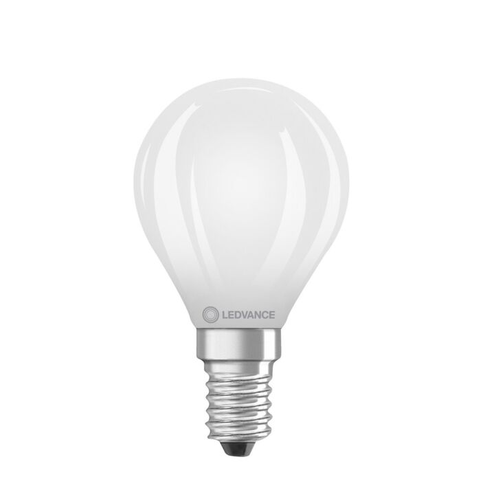 E14 LED Filament Kugellampe Classic P40 Milchweiß 4,8W 2700K dimmbar