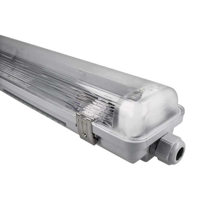 LED-T8-Halterung Damp-Proof, Performance 2 x 60 cm, IP65