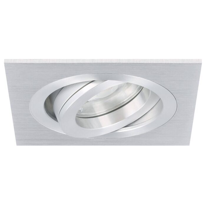 LED Einbaustrahler Cantello quadratisch 7W 2700K Aluminium IP65 dimmbar schwenkbar