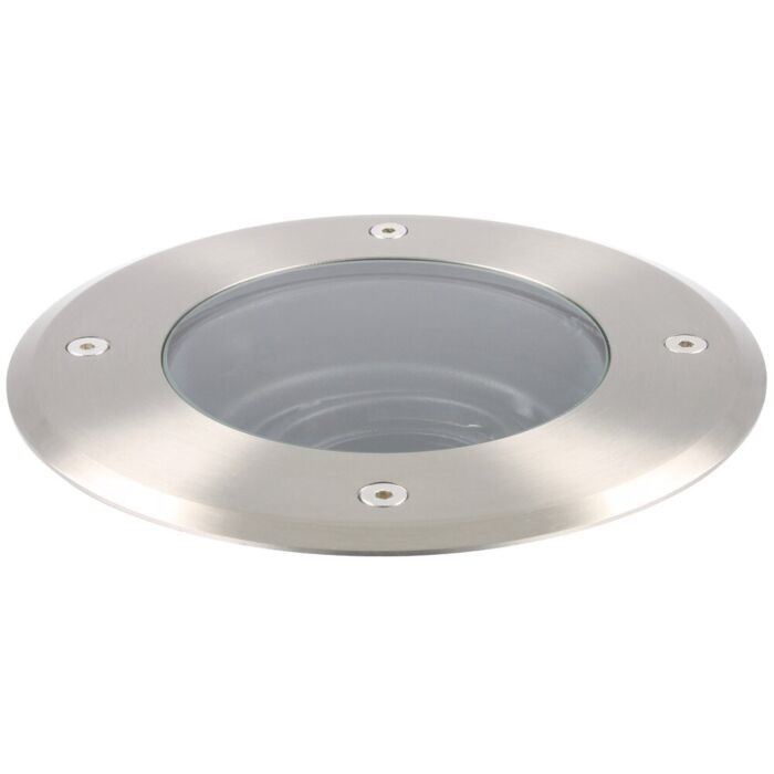 Bodeneinbaustrahler Novus GU10 Edelstahl IP67 rund schwenkbar